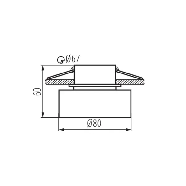 Ring for spotlight fittings GOVIK