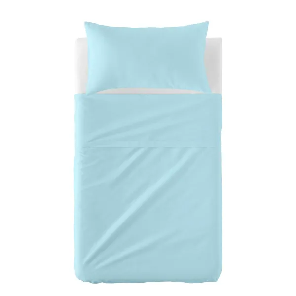 Cot Bedding Set HappyFriday BASIC KIDS Blue Baby Crib
