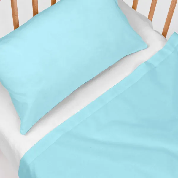 Cot Bedding Set HappyFriday BASIC KIDS Blue