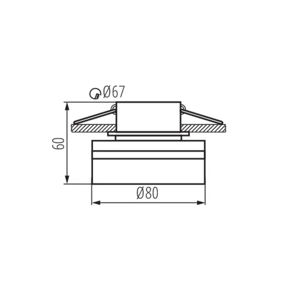 Ring for spotlight fittings GOVIK