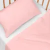 Cot Bedding Set HappyFriday BASIC KIDS Light Pink Baby Crib