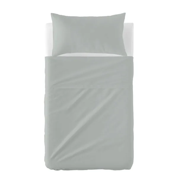 Cot Bedding Set HappyFriday BASIC KIDS Grey