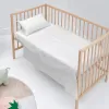 Cot Bedding Set HappyFriday BASIC KIDS White Baby Crib