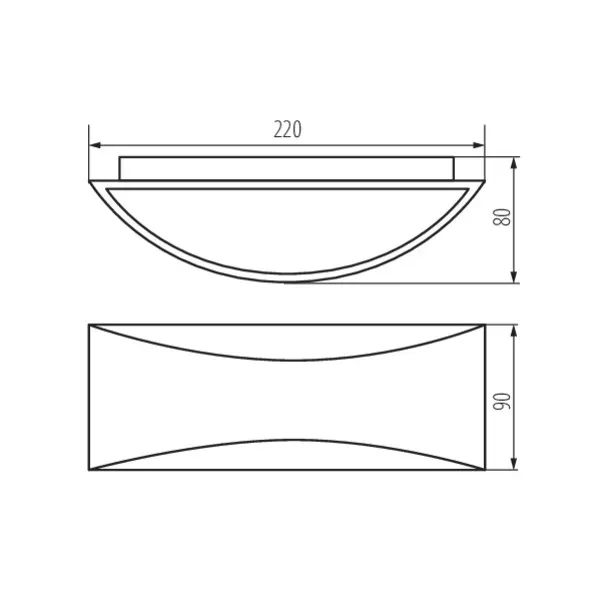 Facade luminaire BISO LED