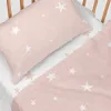 Cot Bedding Set HappyFriday Basic Kids Little star Pink Baby Crib