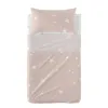 Cot Bedding Set HappyFriday Basic Kids Little star Pink