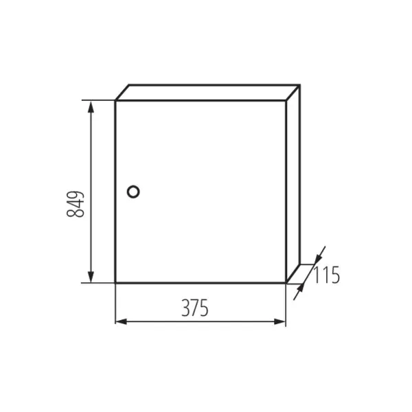 Metal distribution board KP-DB-I-MS