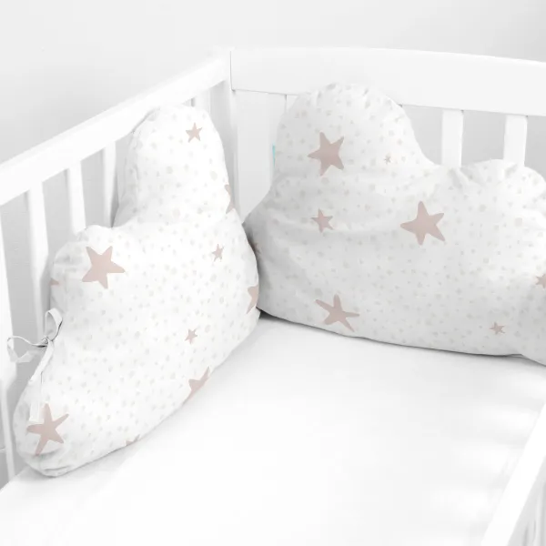 Vaikiškos lovelės apsauga HappyFriday Basic Kids Little star  Rožinė 60 x 40 cm
