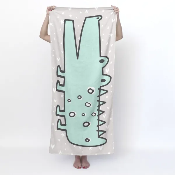 Bath towel HappyFriday Moshi Moshi Best Buddies Multicolour 70 x 150 cm