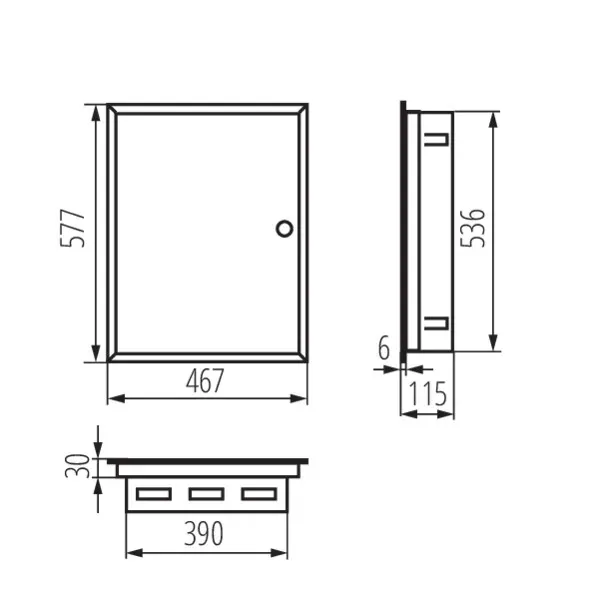 Metal distribution board KP-DB-I-MF