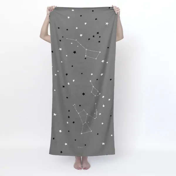 Банное полотенце HappyFriday Blanc Constellation Разноцветный 70 x 150 cm