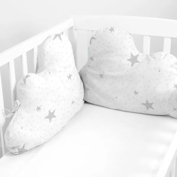 Vaikiškos lovelės apsauga HappyFriday Basic Kids Little star  Pilka 60 x 40 cm