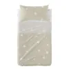 Pussilakana ilman täytettä HappyFriday Basic Kids Little star Beige Vauvan kehto 2 Kappaletta