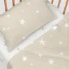 Antklodės užvalkalas be užpildo HappyFriday Basic Kids Little star Rusvai gelsva Vaikiška lovytė 2 Dalys