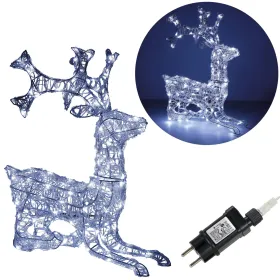 Ziemassvētku dekorācija LED ziemeļbriedis Springos CL4121 130 LED, auksti balts
