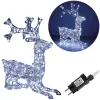 Kalėdinė dekoracija LED elnias Springos CL4121 130 LED, šaltai balta