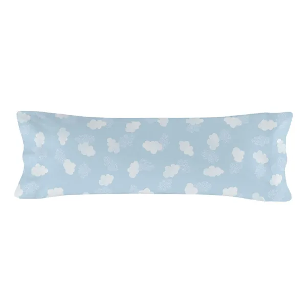 Quilt Cover without Filling HappyFriday Basic Kids Clouds Blue 105 x 200 cm