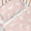 Segas Pārvalks Bez Pildījuma HappyFriday Basic Kids Clouds Rozā Bērnu gultiņa 2 Daudzums