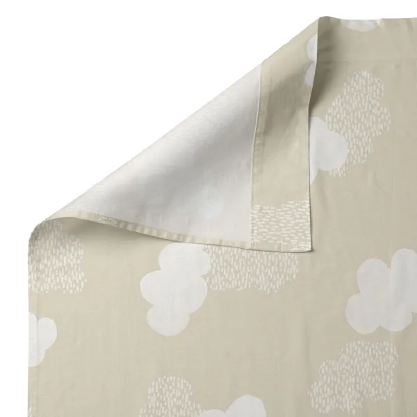 Cot Bedding Set HappyFriday Basic Kids Clouds Beige