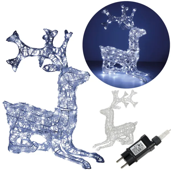 Joulukoriste LED-poro Springos CL4121 130 LED, kylmä valkoinen
