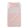Cot Bedding Set HappyFriday Basic Kids Vichy Pink