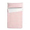 Quilt Cover without Filling HappyFriday Basic Kids Vichy Pink 105 x 200 cm