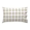 Cot Bedding Set HappyFriday Basic Kids Vichy Beige Baby Crib