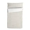 Quilt Cover without Filling HappyFriday Basic Kids Vichy Beige 90 x 200 cm