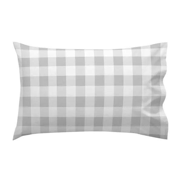 Cot Bedding Set HappyFriday Basic Kids Vichy Grey