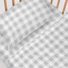Cot Bedding Set HappyFriday Basic Kids Vichy Grey