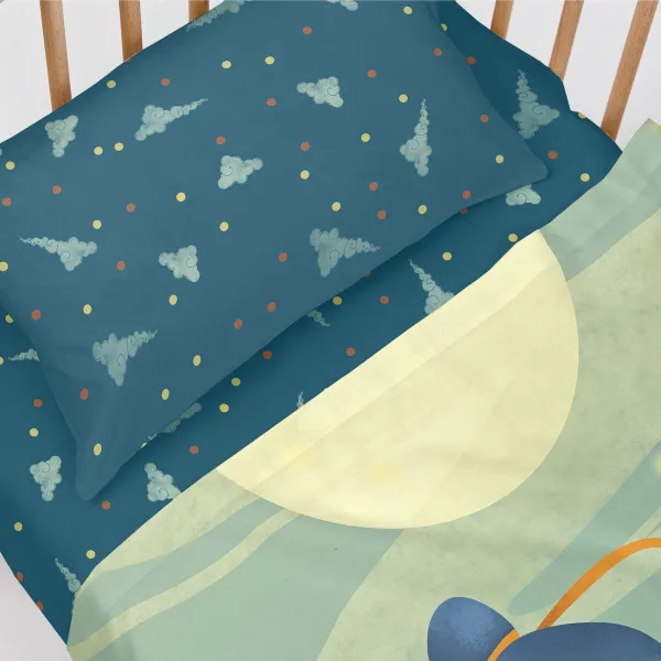 Cot Bedding Set HappyFriday Mr Fox The Warrior Multicolour