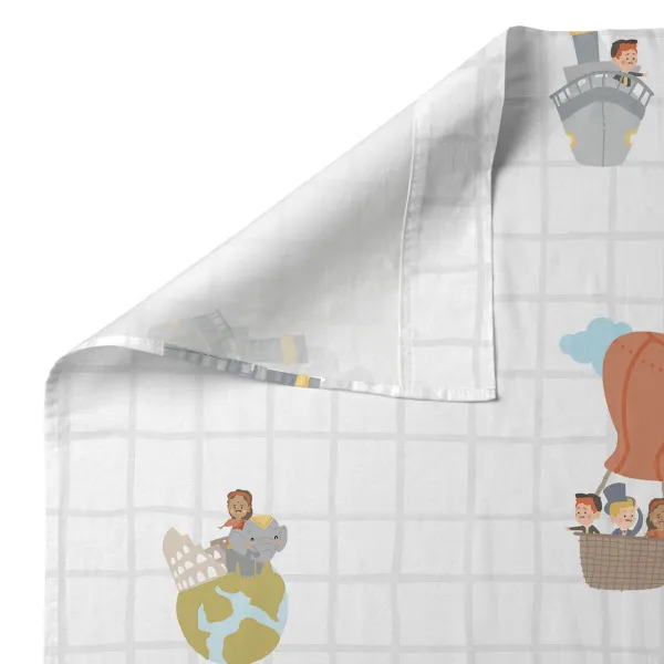 Cot Bedding Set HappyFriday Mr Fox World Trip Multicolour