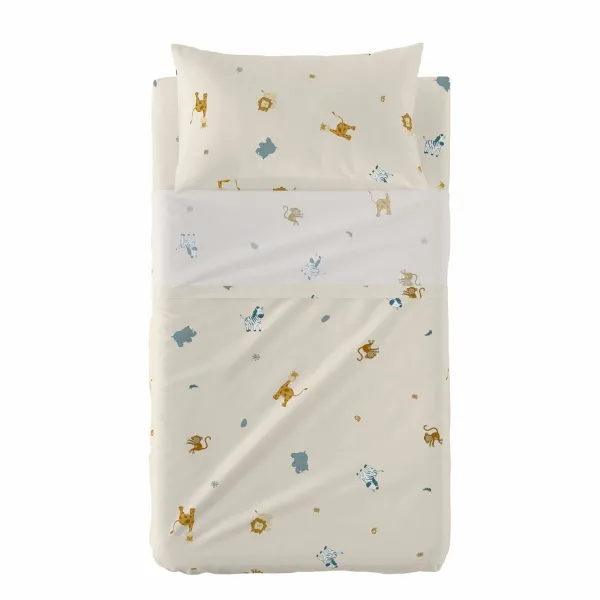 Cot Bedding Set HappyFriday  HF Mini Animals Multicolour