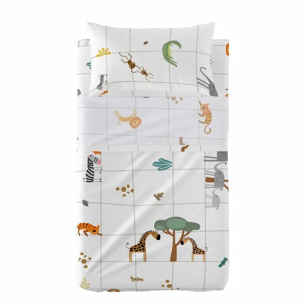 Cot Bedding Set HappyFriday HF Mini Savanna Multicolour Baby Crib