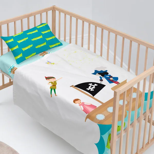 Cot Bedding Set HappyFriday Mr Fox Flying Boy Multicolour Baby Crib