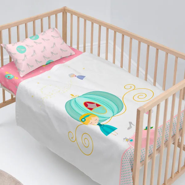 Cot Bedding Set HappyFriday Mr Fox Pumpkin Multicolour