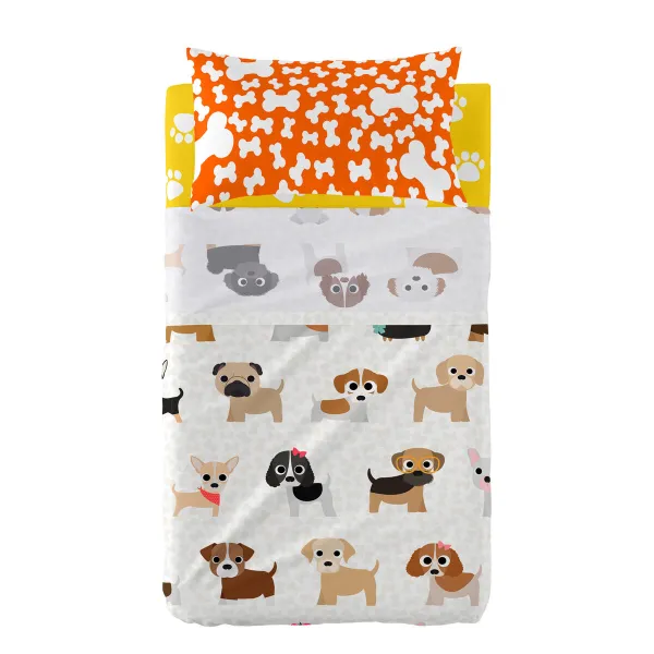 Cot Bedding Set HappyFriday Mr Fox Dogs Multicolour
