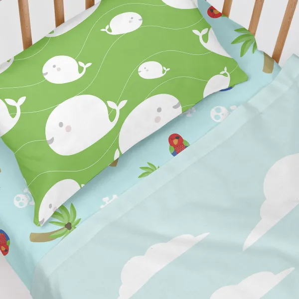 Cot Bedding Set HappyFriday Happynois Pirata Multicolour