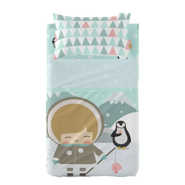 Cot Bedding Set HappyFriday Happynois Skymo Day Multicolour