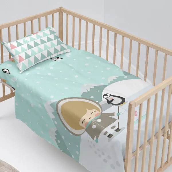 Cot Bedding Set HappyFriday Happynois Skymo Day Multicolour