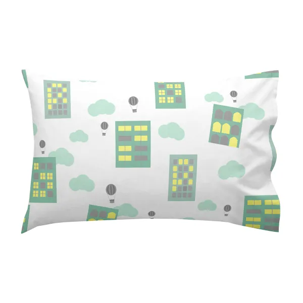 Cot Bedding Set HappyFriday Happynois Air Balloon Multicolour