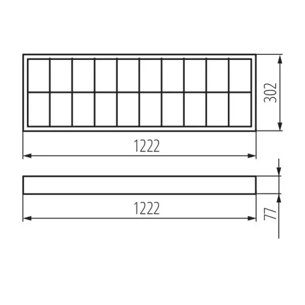 Ceiling louver fitting RSTR 4LED