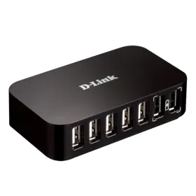 USB šakotuvas D-Link DUB-H7/E USB 2.0 Juoda