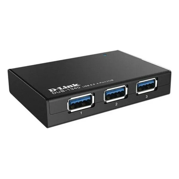 4-Port USB Hub D-Link DUB-1340 USB 3.0 Black