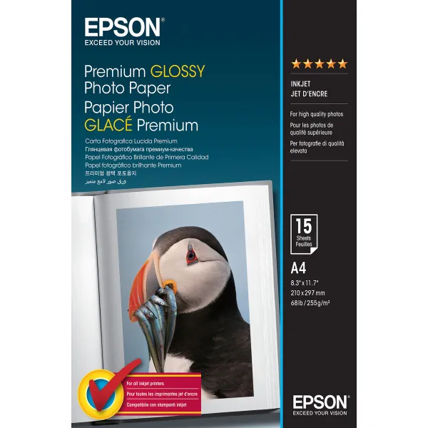 Kiiltävä valokuvapaperi Epson 235B591 A4 (1 osaa)
