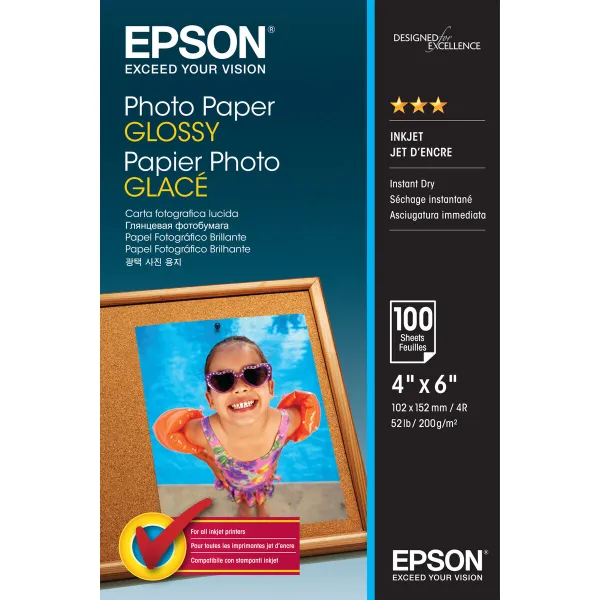 Muste ja Valokuvapaperi Paketti Epson C13S042548 A7 (1 osaa)
