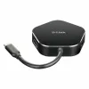 3-Port USB Hub D-Link DUB-M420 Black/Grey Black/Silver 60 W