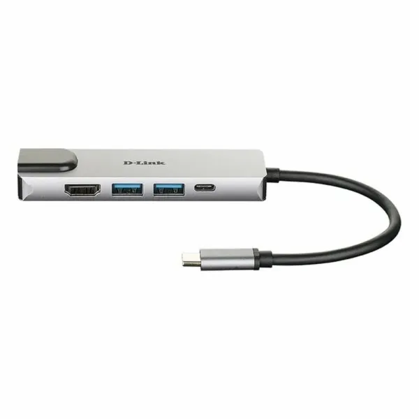 USB Hub C D-Link DUB-M520 Black 60 W