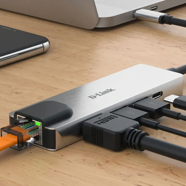 USB Hub C D-Link DUB-M520 Black 60 W