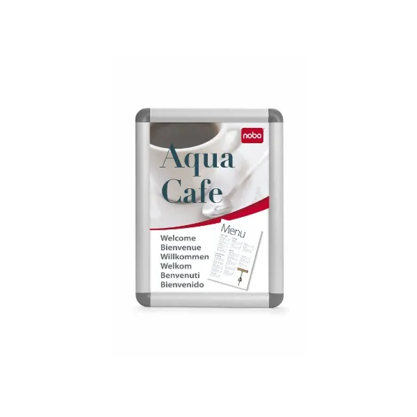 Bulletin board Nobo Silver Aluminium polypropylene